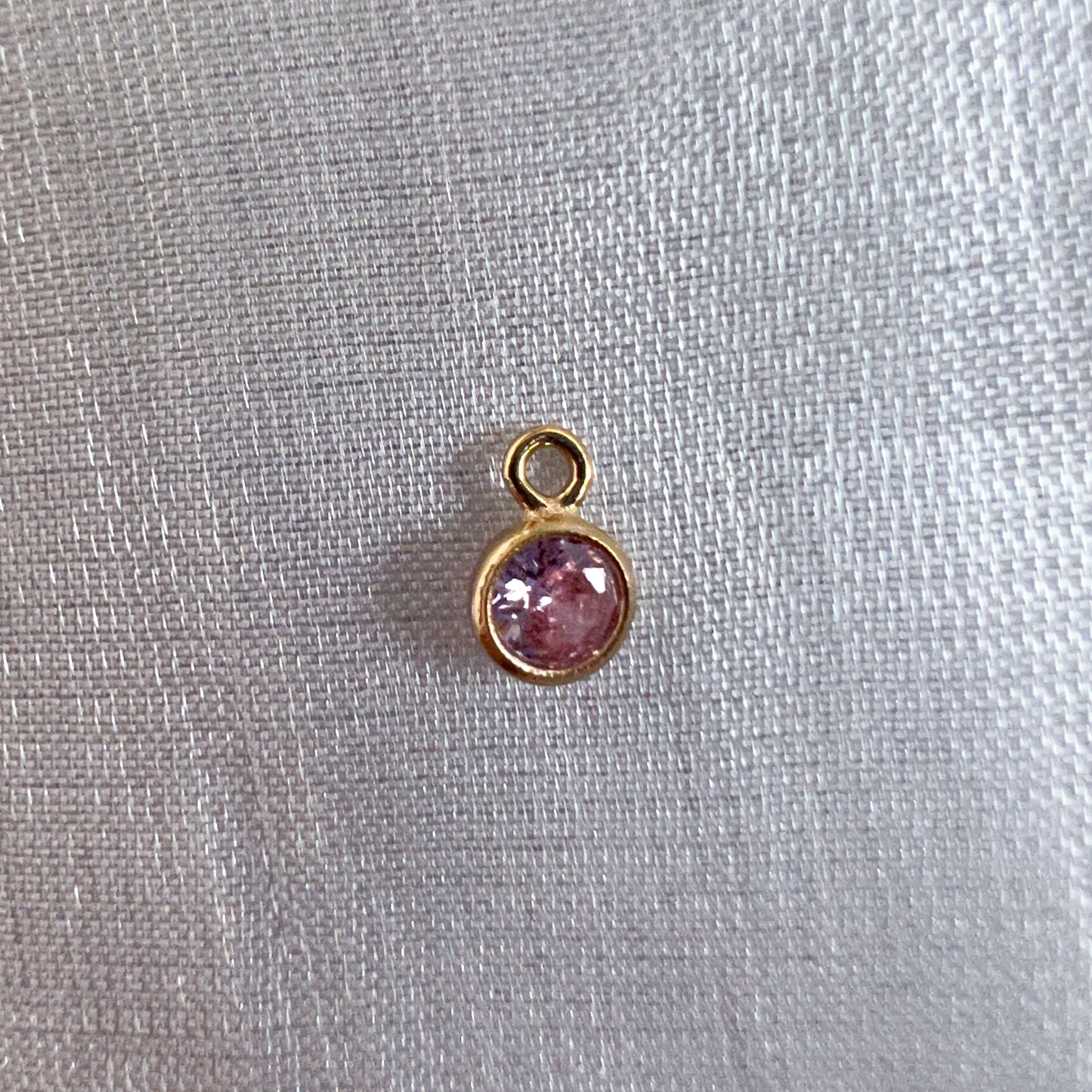 Pink Tourmaline Charm